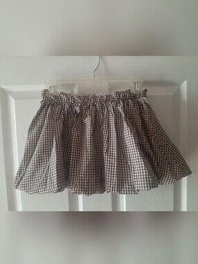 New with Tags SIM & SAM Chocolate Gingham Skirt Women's Small